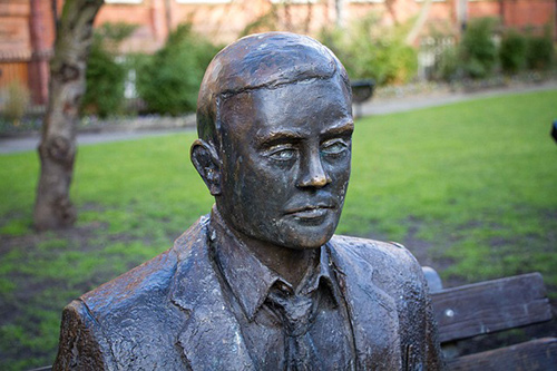 Scientist statue of Alan Turing Scientist - statue of Alan Turing