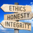 Ethics road sign
