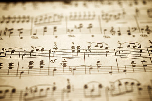 vintage sheet music