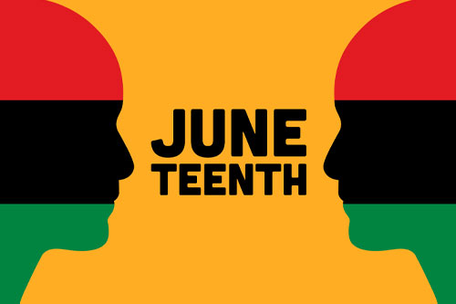 juneteenth Juneteenth graphic of two faces