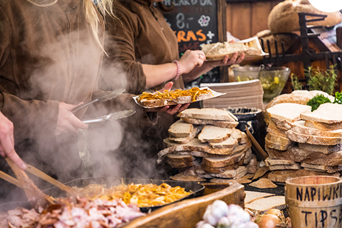 Street food stand