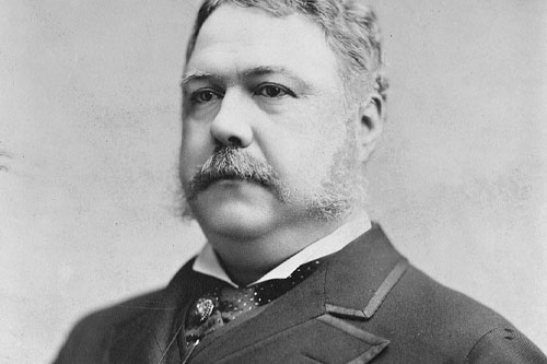 arthur Black and white photo of Chester A. Arthur