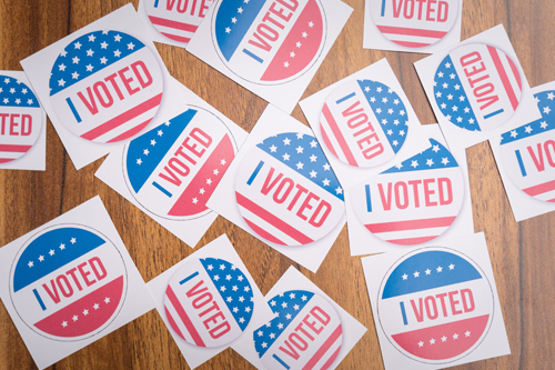 midterm "I VOted" stickers