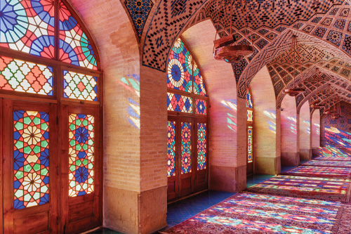 Ornate decorations in a Mosque