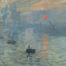 Impressionist painting of boats on the water