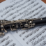 Clarinet on top of sheet music