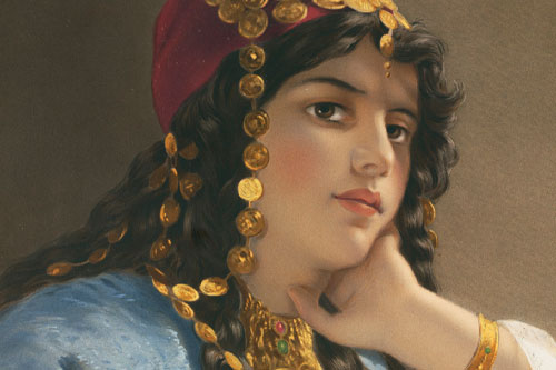Painting of an Ottoman concubine