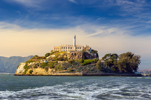 View of Alcatraz from San Francisco Bay