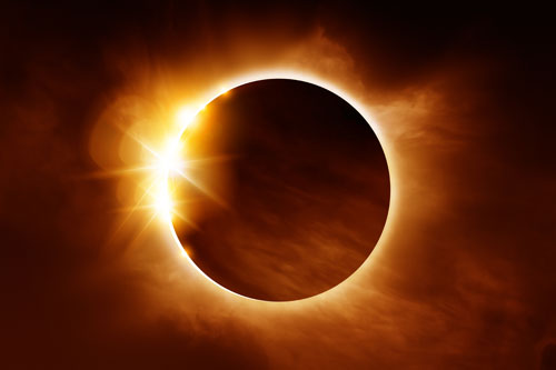 Picture of a partial solar eclipse