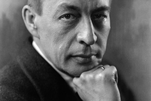 Black and white picture of Sergei Rochmaninoff
