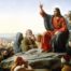 Painting of Jesus teaching his followers
