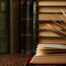 Stack of vintage books