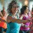 WOman doing zumba